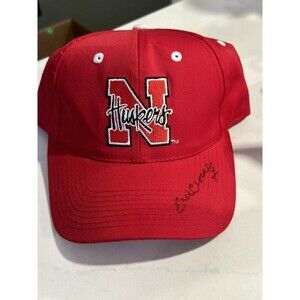 Signed Eric Crouch University of Nebraska Huskers Adjustable Red Baseball Hat